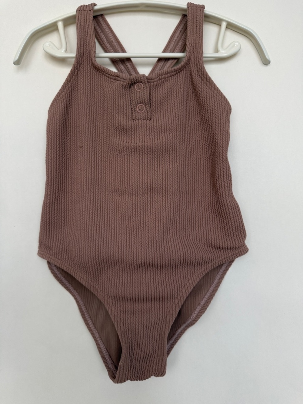 Zara Kids One-Piece Swimsuit in Mauve Brown